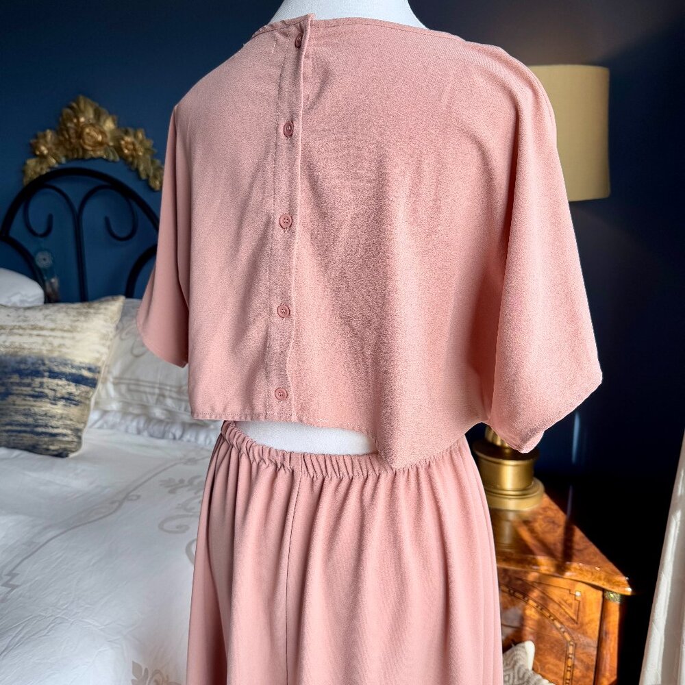 Oak & Fort Blush Pink Back Cut Out Maxi Dress - Picture 4 of 10